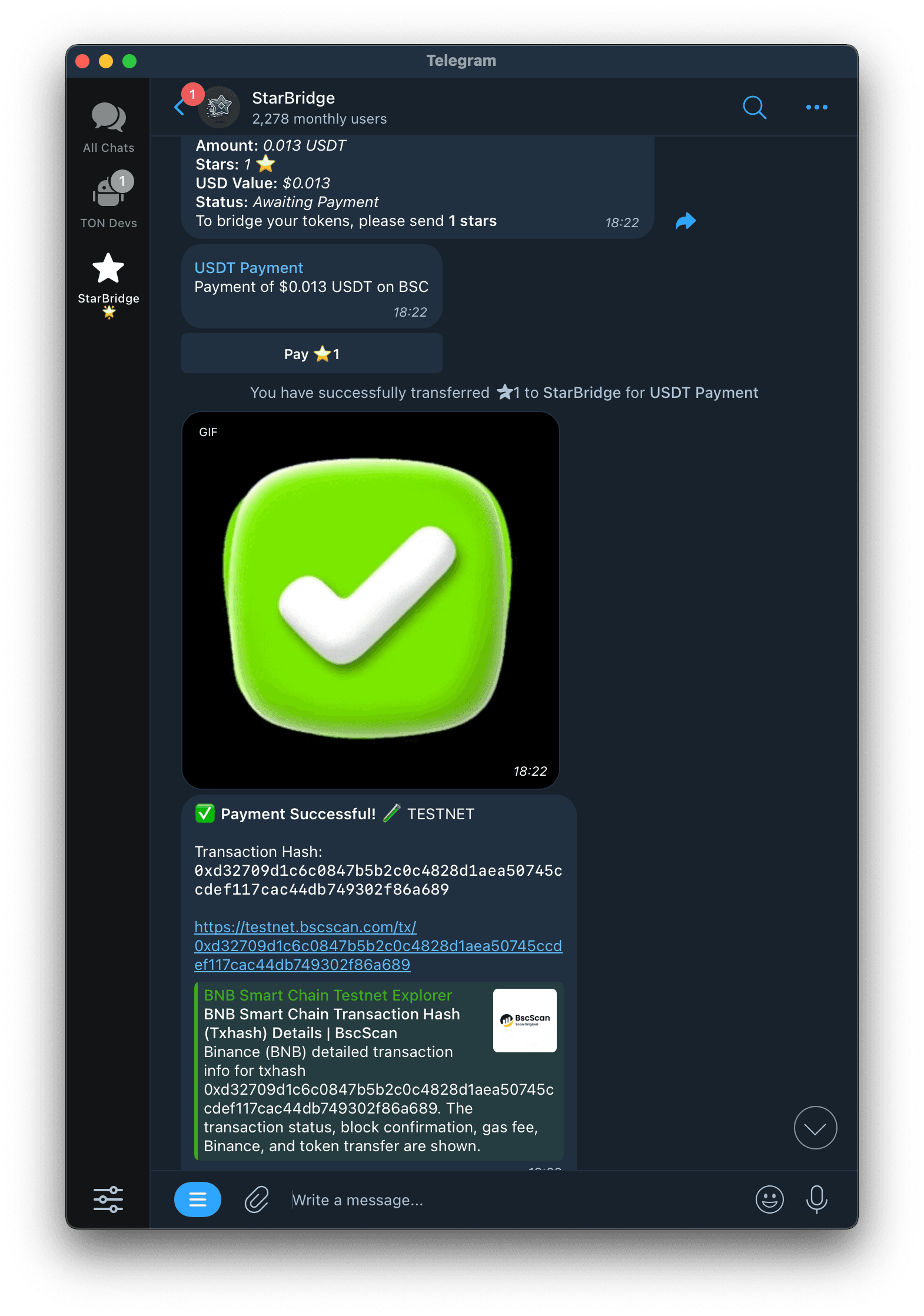 StarBridge screenshot